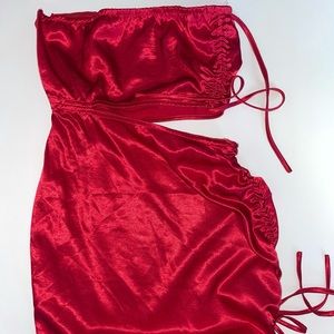 Silky Red party dress